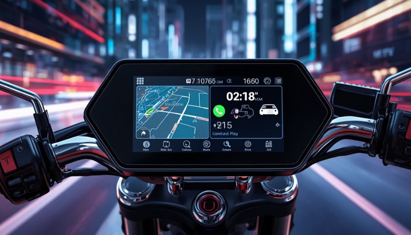 Navi-Display mit 5 12 cm, CarPlay Android Auto-kompatibel